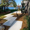 South Lake Shore Drive side of house with pavers